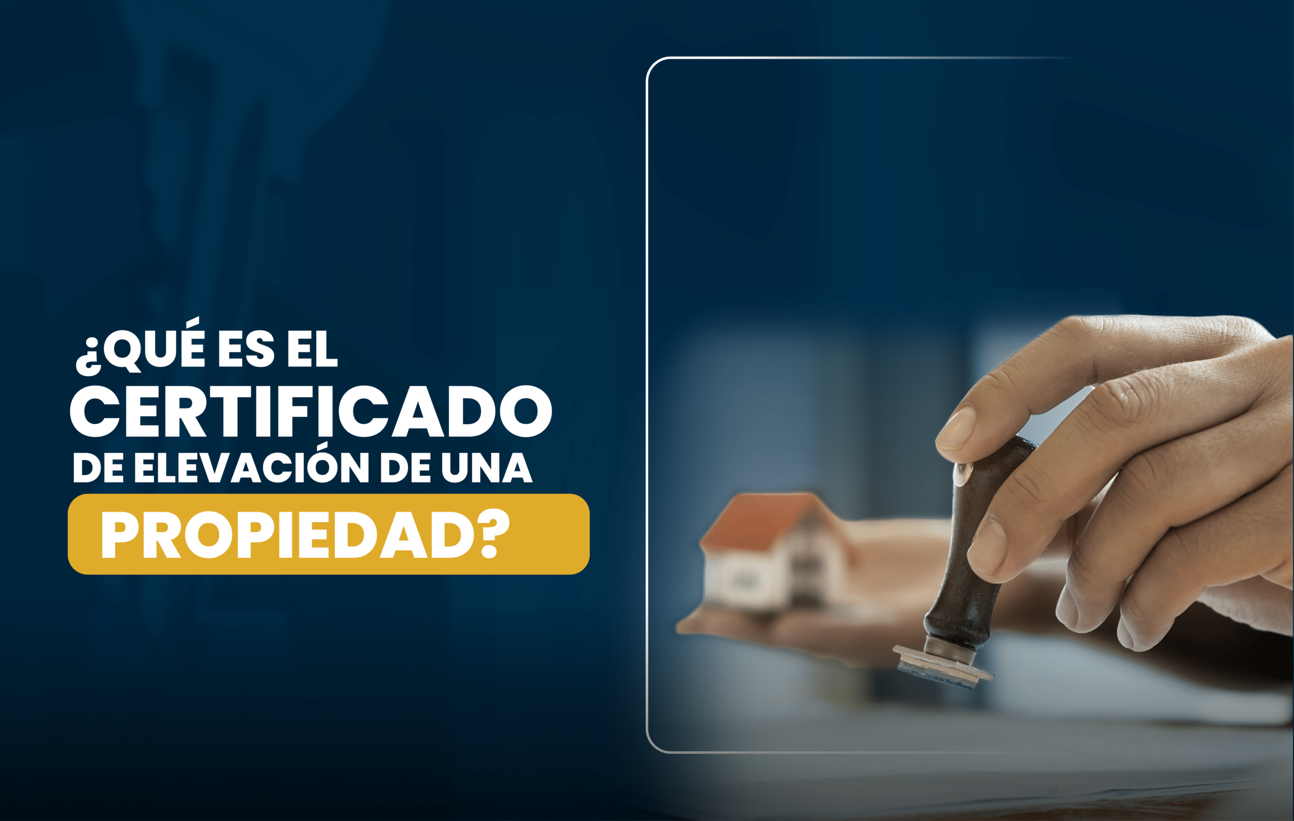 ¿Para qué sirve el certificado de elevación de una propiedad?